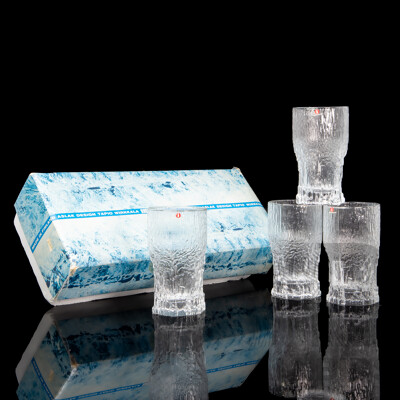 Iittala Aslak Glasses Set Designed by Tapio Wirkkala Made in Finland