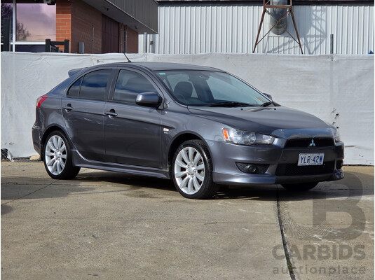 5/2009 Mitsubishi Lancer VR-X Sportback CJ MY09 5d Hatchback Silver 2.4L