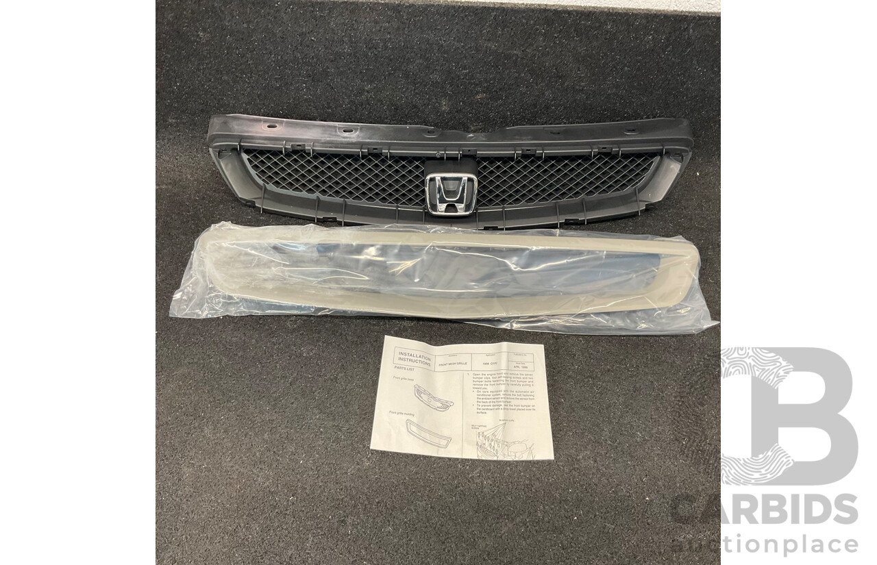 Honda Kit Front Mesh Grille for a 1998 Civic