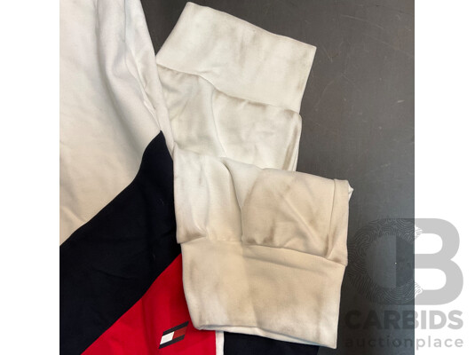 1661877 · Tommy Hilfiger Colorblocked White Pants  - Size XL - ORP $229