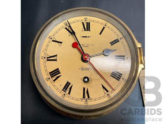 Antique Sestrel's Ship Clock ''Made in England''