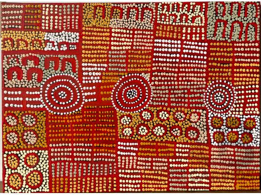 1661092 · WINNIE REID Aboriginal Artwork - Acrylic on Canvas - 60x45cm