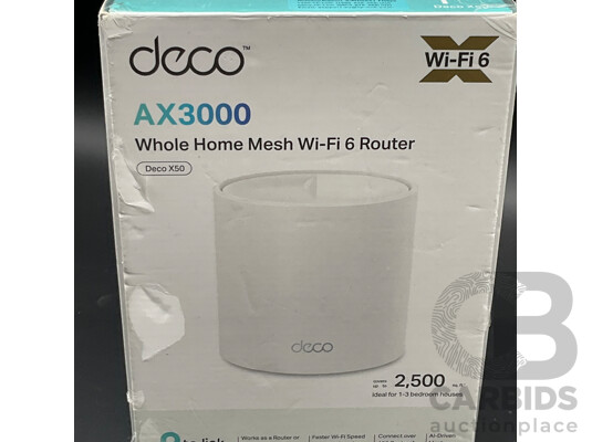 1661905 · TP-Link Deco AX3000 Whole Home Mesh Wi-fi 6 Router (Deco X50)