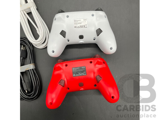 1661906 · NINTENDO Switch MARIO Fireball and Donkey Kong Wired Controller - Lot of 2
