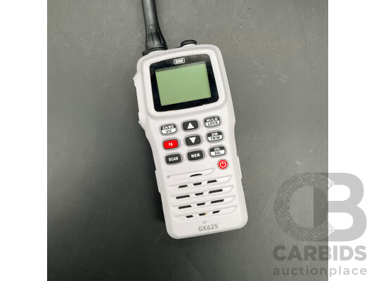 1661897 · GME (GX625) White Handheld WHF Marine Radio