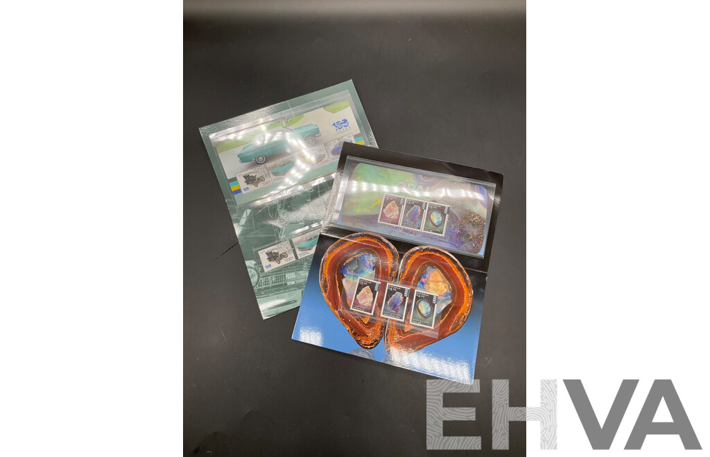Opals Stamp Pack International Rate and FORD 100 Years in Australia Stamp Pack - Lot of 2