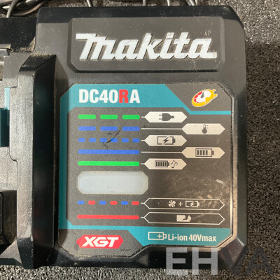 MAKITA 40V Max XGT Rapid Optimum Charger (DC40RA) and 18V Battery Adapter for XGT Charger - Lot of 2
