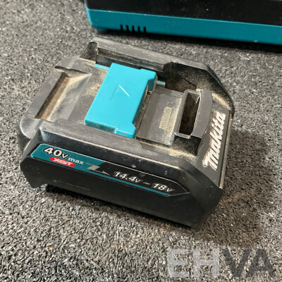 MAKITA 40V Max XGT Rapid Optimum Charger (DC40RA) and 18V Battery Adapter for XGT Charger - Lot of 2