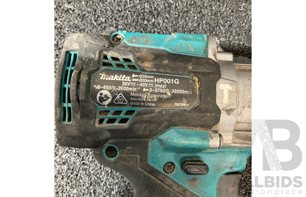 MAKITA 40V Max XGT Brushless Hammer Driver Drill (HP001G) - Skin Only