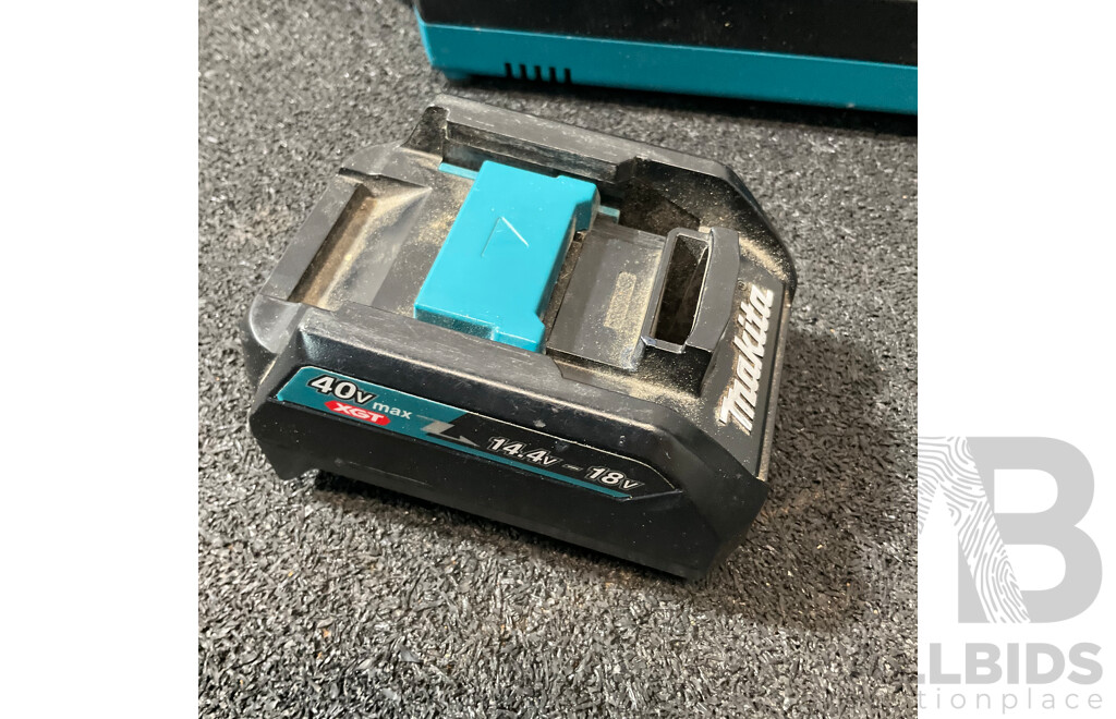 MAKITA 40V Max XGT Rapid Optimum Charger (DC40RA) and 18V Battery Adapter for XGT Charger - Lot of 2