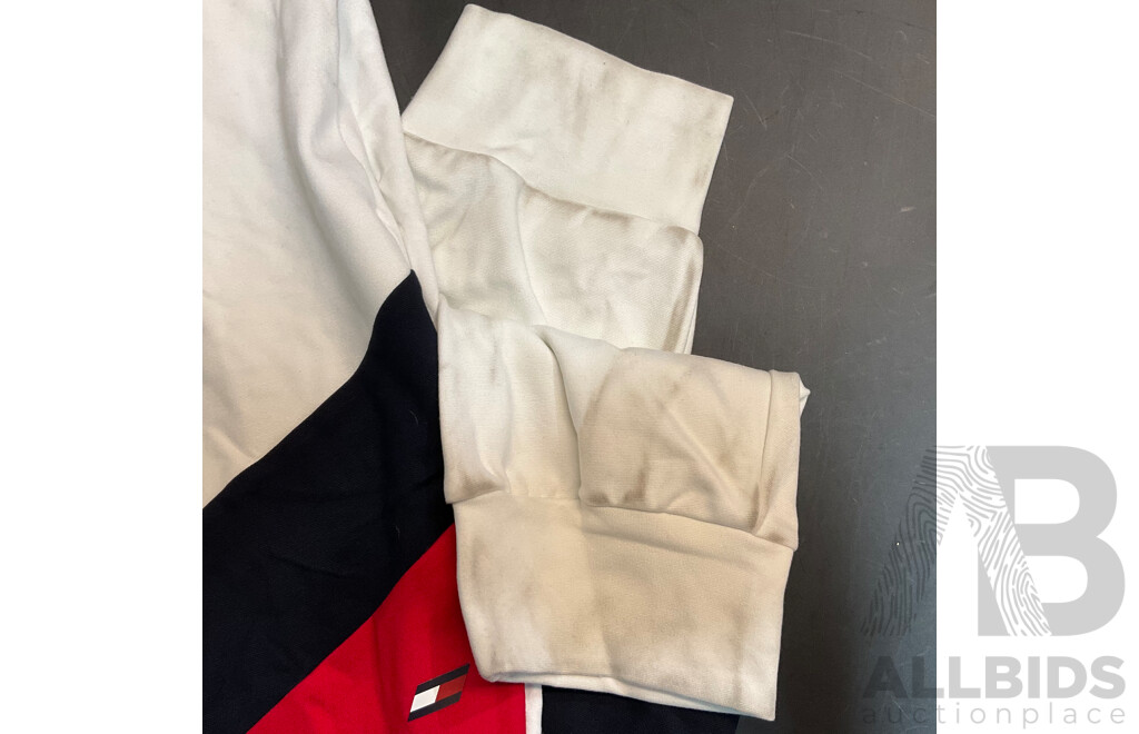 Tommy Hilfiger Colorblocked White Pants - Size XL - ORP $229