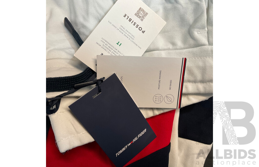 Tommy Hilfiger Colorblocked White Pants - Size XL - ORP $229