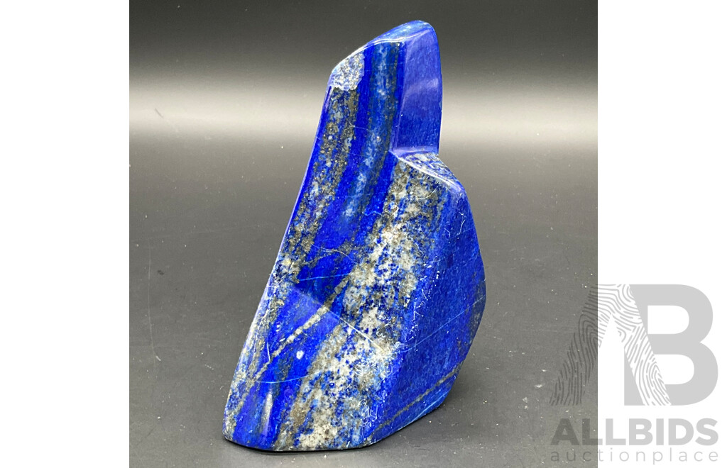 Large Polished Deep Blue Lapis Lazuli Natural Stone