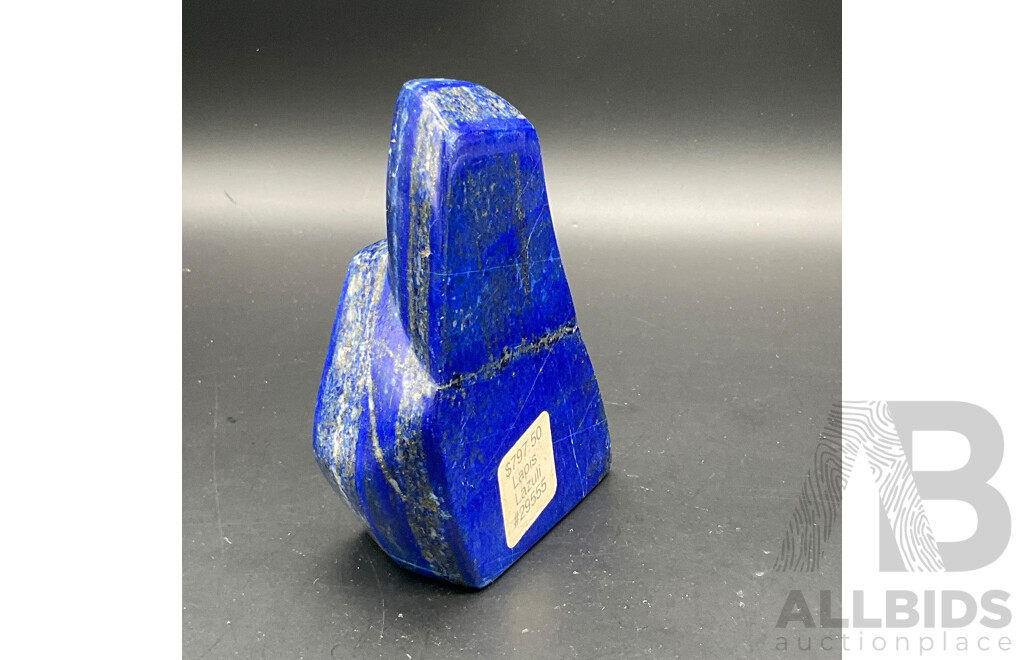 Large Polished Deep Blue Lapis Lazuli Natural Stone
