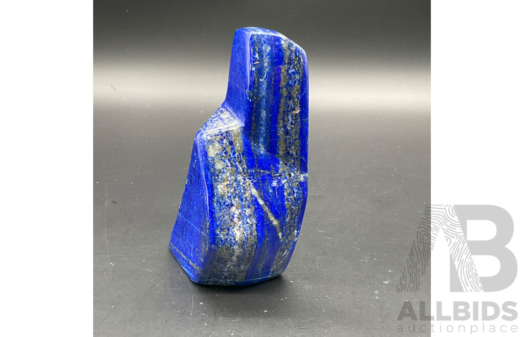 Large Polished Deep Blue Lapis Lazuli Natural Stone