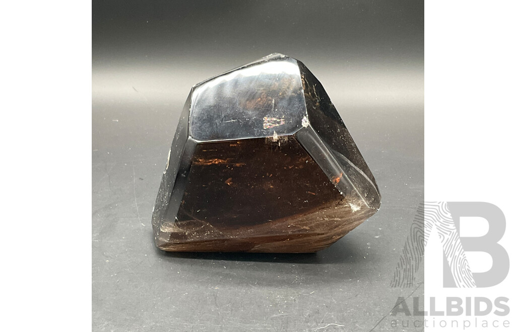 Large Polished Smoky Quartz Crystal