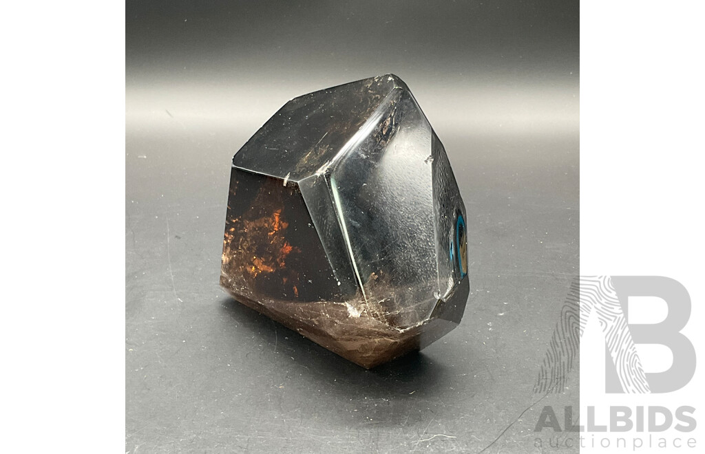 Large Polished Smoky Quartz Crystal