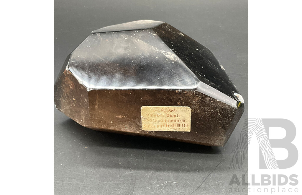 Large Polished Smoky Quartz Crystal