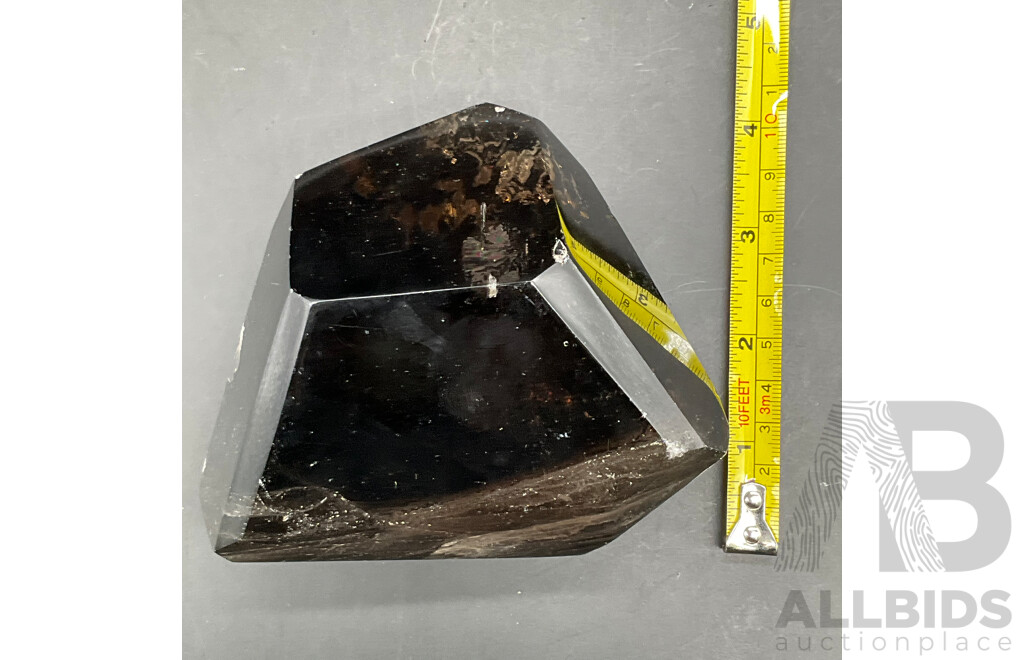 Large Polished Smoky Quartz Crystal