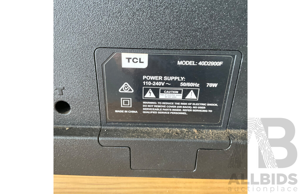 TCL 40D2900F 40 Inch Full HD LED LCD TV