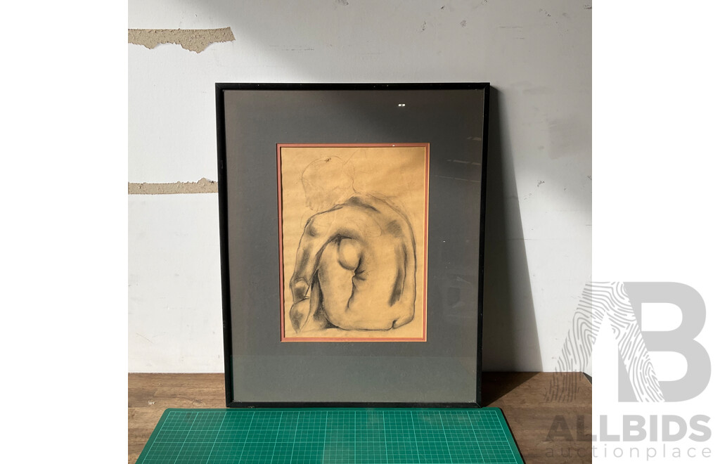 Unknown Artist Nude Drawing, EK Pro Mat & Assorted Aboriginal Souvenirs