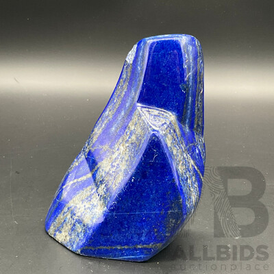 Large Polished Deep Blue Lapis Lazuli Natural Stone