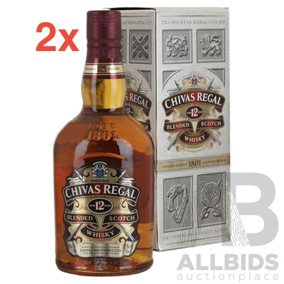 CHIVAS REGAL 12 Years Old Schotch Whisky 700ml - Lot of 2