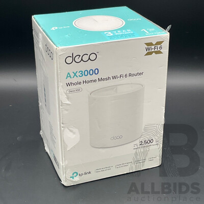 TP-Link Deco AX3000 Whole Home Mesh Wi-fi 6 Router (Deco X50)