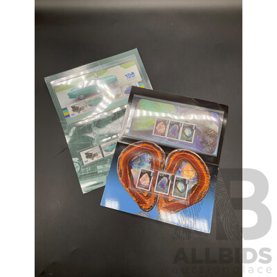 Opals Stamp Pack International Rate and FORD 100 Years in Australia Stamp Pack - Lot of 2