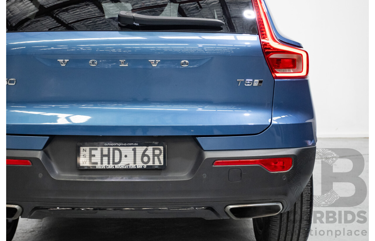 1/2020 Volvo XC40 T5 R-Design (AWD) 536 MY20 4d Wagon Bursting Blue Metallic Turbo 2.0L