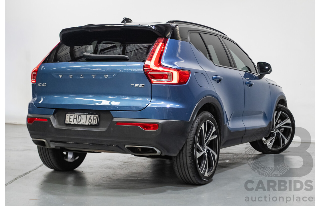 1/2020 Volvo XC40 T5 R-Design (AWD) 536 MY20 4d Wagon Bursting Blue Metallic Turbo 2.0L