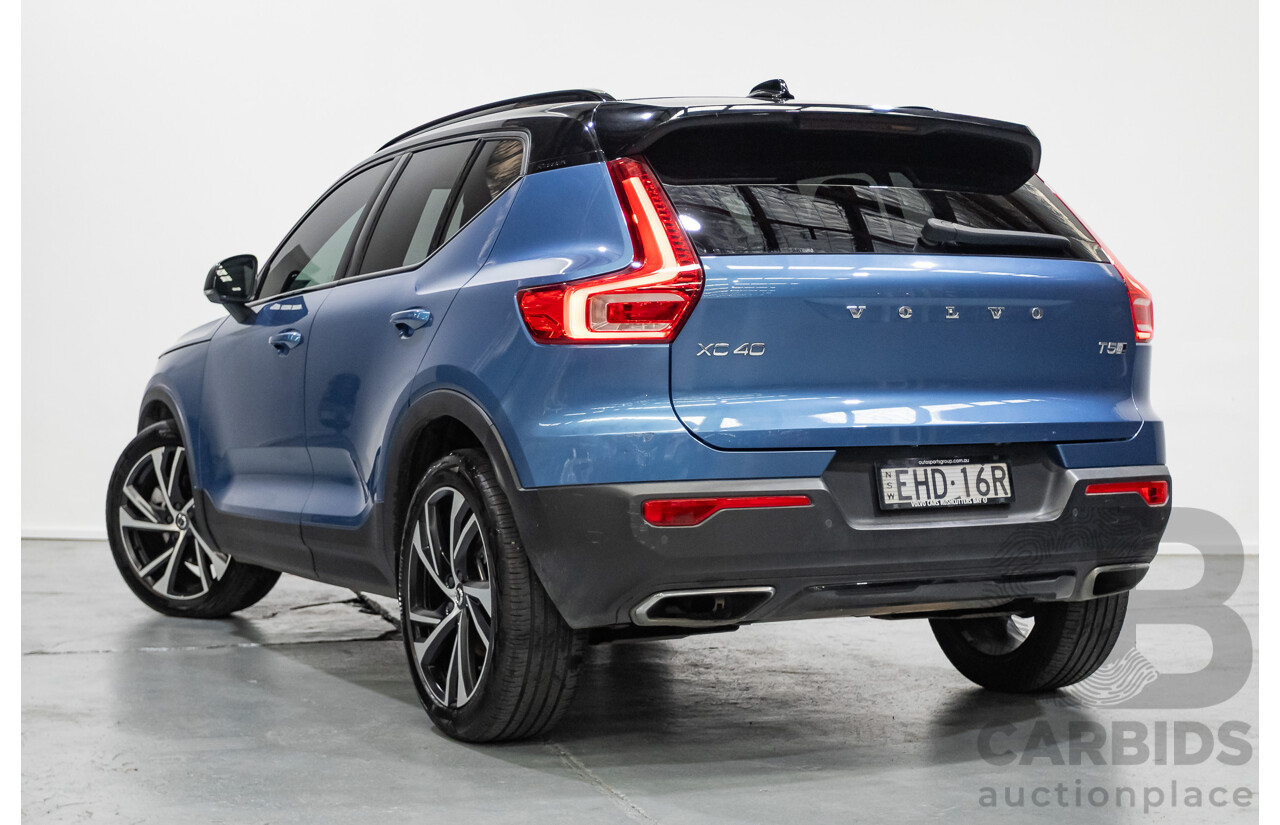 1/2020 Volvo XC40 T5 R-Design (AWD) 536 MY20 4d Wagon Bursting Blue Metallic Turbo 2.0L