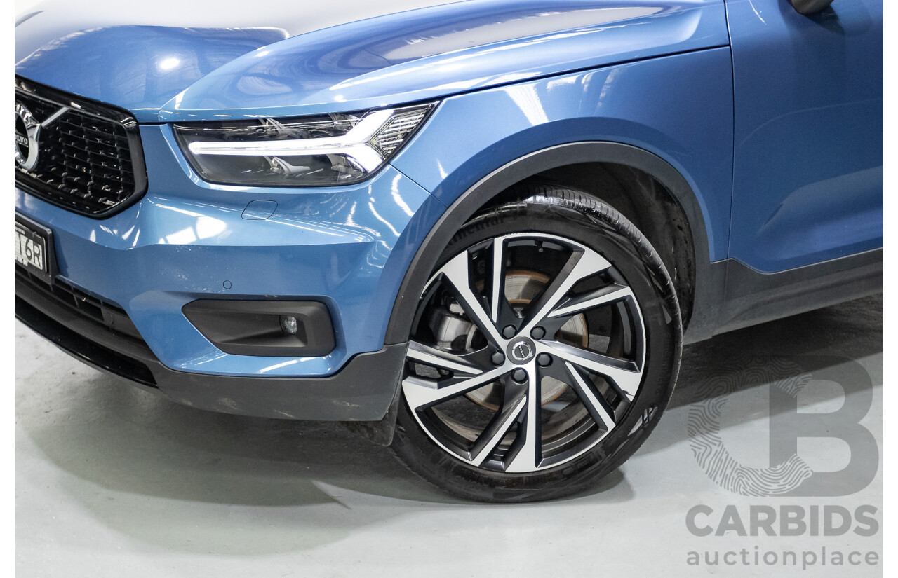 1/2020 Volvo XC40 T5 R-Design (AWD) 536 MY20 4d Wagon Bursting Blue Metallic Turbo 2.0L