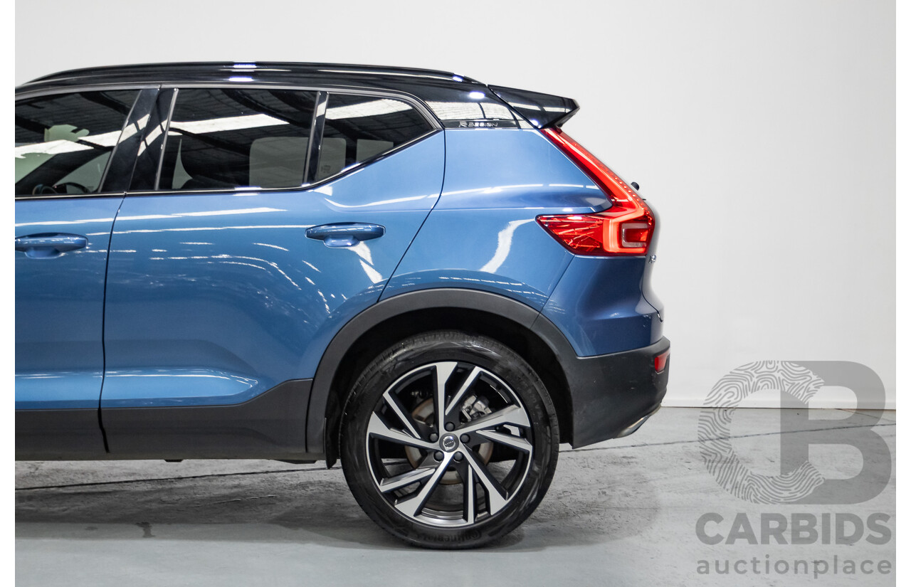 1/2020 Volvo XC40 T5 R-Design (AWD) 536 MY20 4d Wagon Bursting Blue Metallic Turbo 2.0L