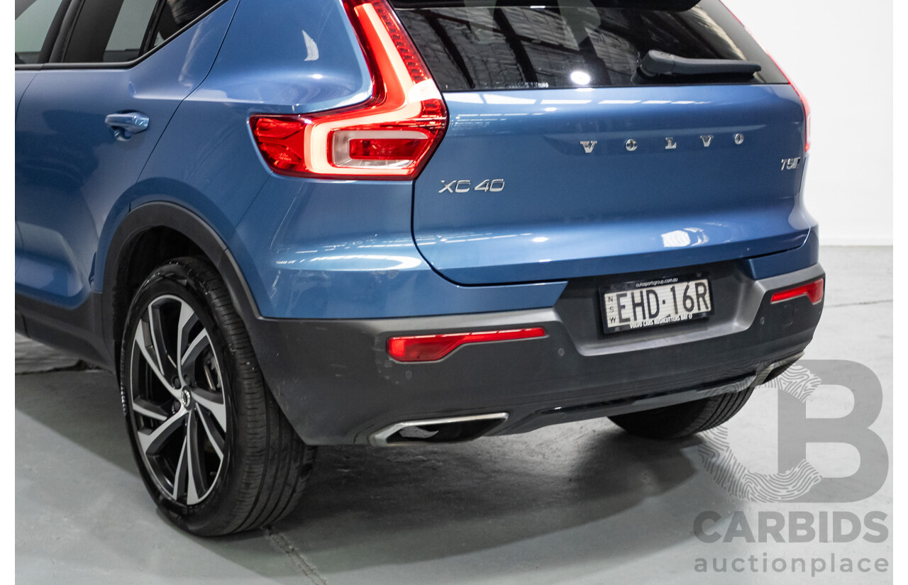1/2020 Volvo XC40 T5 R-Design (AWD) 536 MY20 4d Wagon Bursting Blue Metallic Turbo 2.0L