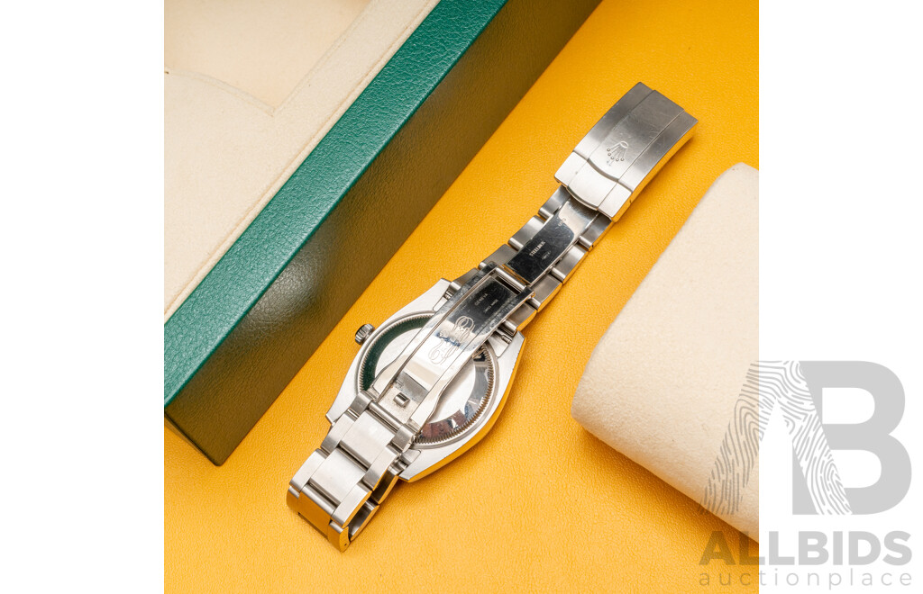 Rolex Oyster Perpetual 36 Blue Face Superlative Chronometer Automatic & Hand Wind Movement, Model - 116000