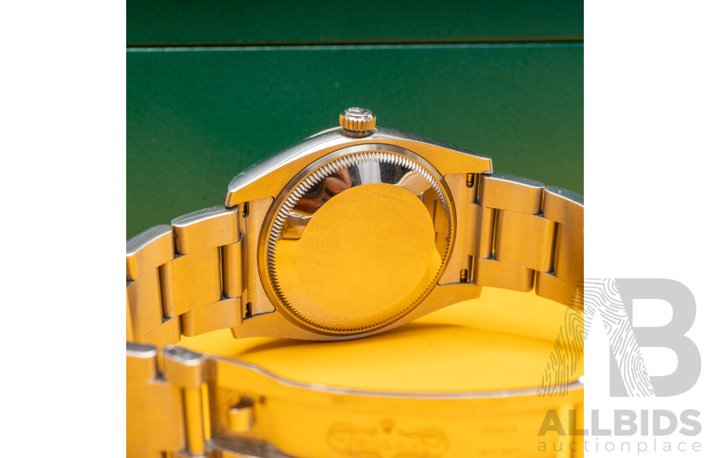 Rolex Oyster Perpetual 36 Blue Face Superlative Chronometer Automatic & Hand Wind Movement, Model - 116000