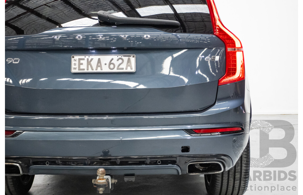 9/2020 Volvo XC90 T6 R-Design (AWD) 256 MY21 4d Wagon Denim Blue Metallic Turbo & Supercharged 2.0L