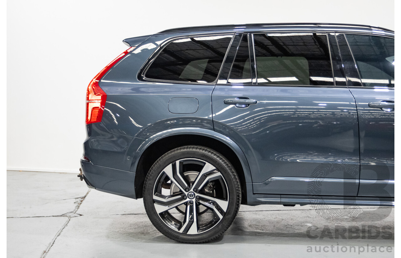 9/2020 Volvo XC90 T6 R-Design (AWD) 256 MY21 4d Wagon Denim Blue Metallic Turbo & Supercharged 2.0L