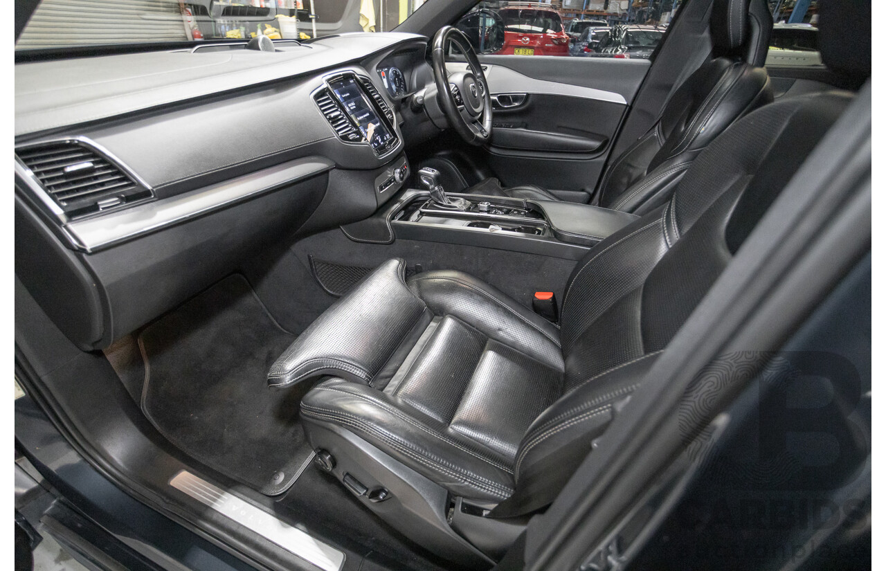 9/2020 Volvo XC90 T6 R-Design (AWD) 256 MY21 4d Wagon Denim Blue Metallic Turbo & Supercharged 2.0L