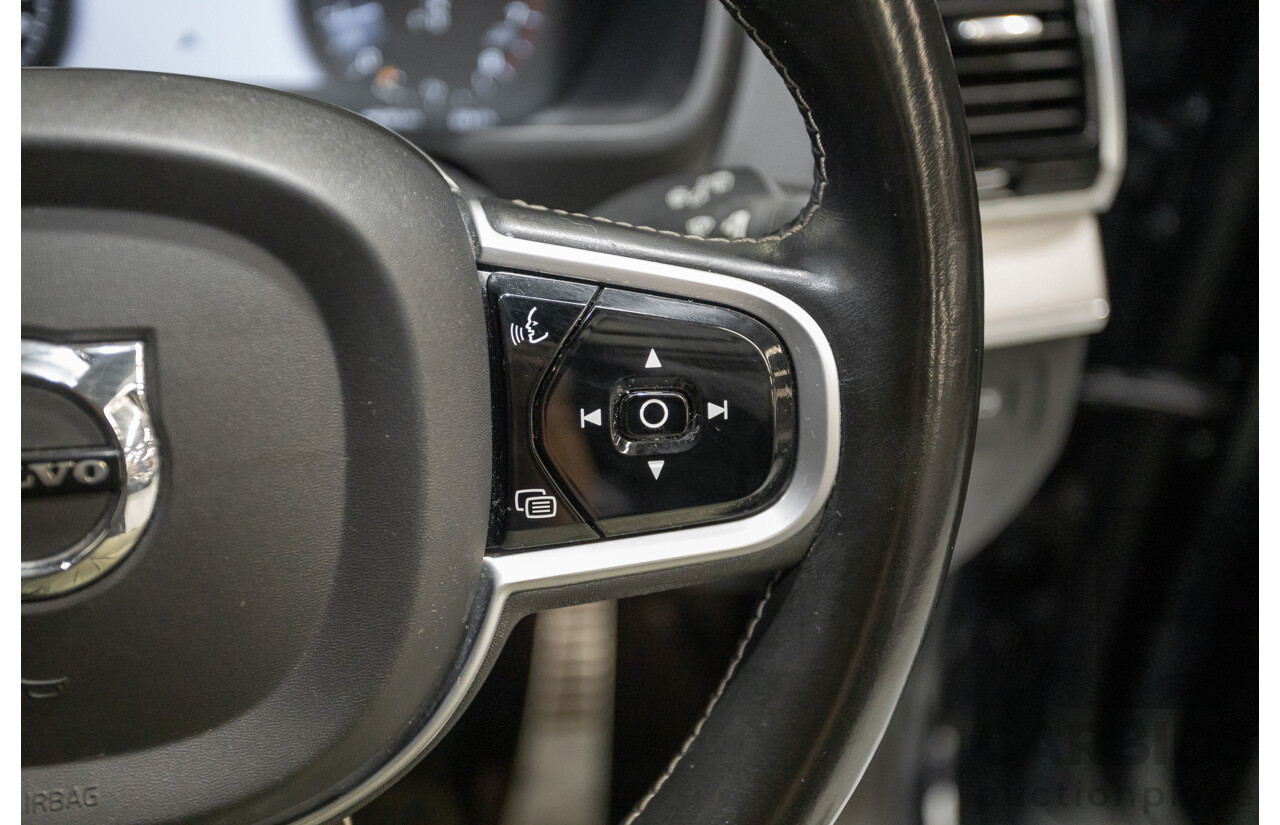 9/2020 Volvo XC90 T6 R-Design (AWD) 256 MY21 4d Wagon Denim Blue Metallic Turbo & Supercharged 2.0L
