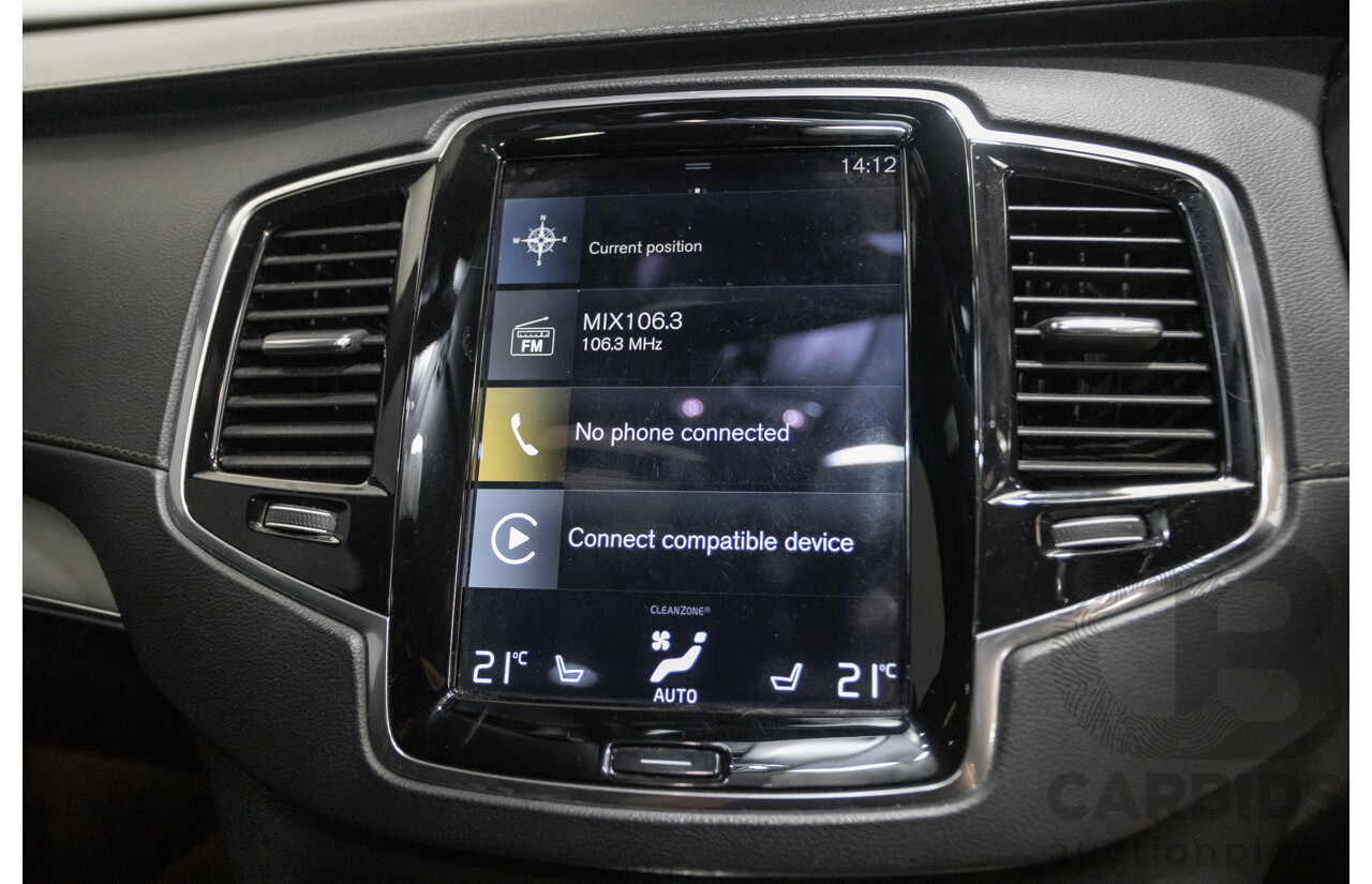 9/2020 Volvo XC90 T6 R-Design (AWD) 256 MY21 4d Wagon Denim Blue Metallic Turbo & Supercharged 2.0L
