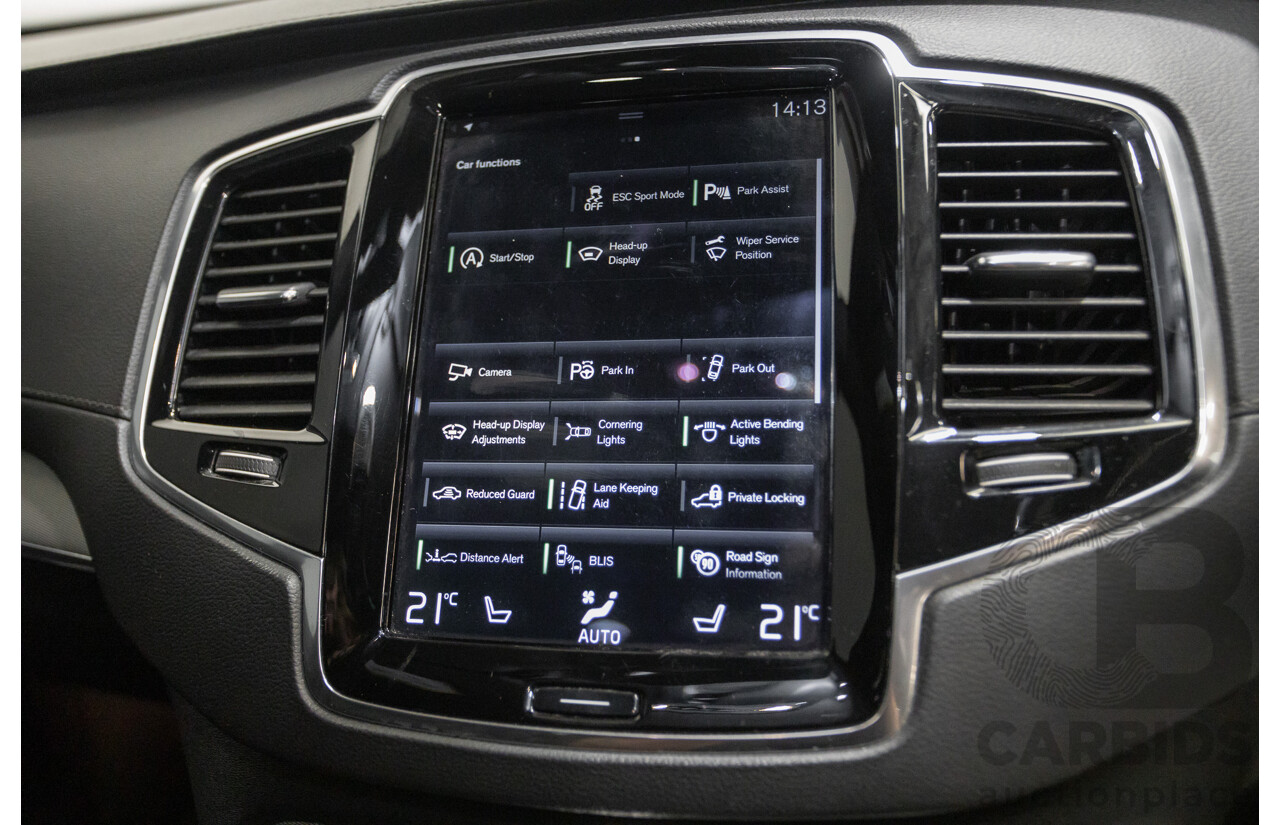 9/2020 Volvo XC90 T6 R-Design (AWD) 256 MY21 4d Wagon Denim Blue Metallic Turbo & Supercharged 2.0L