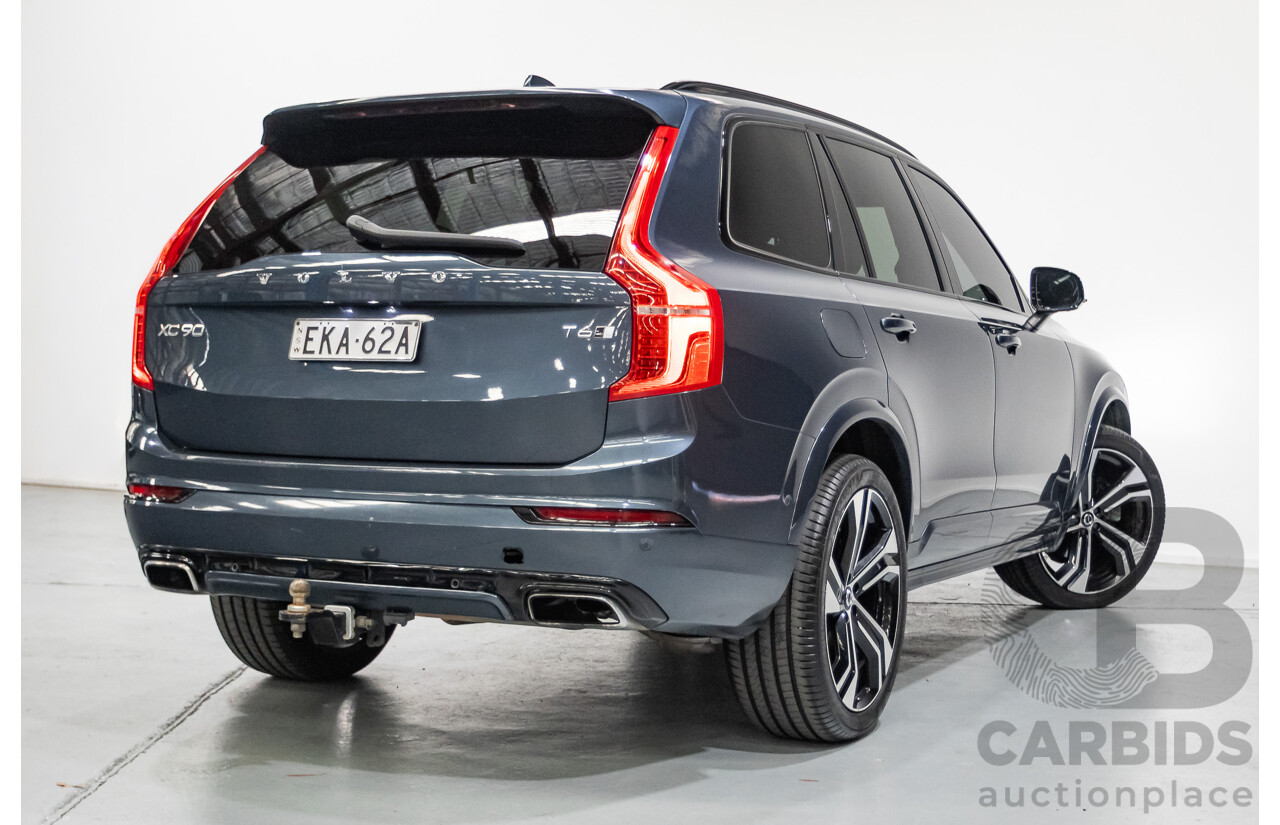9/2020 Volvo XC90 T6 R-Design (AWD) 256 MY21 4d Wagon Denim Blue Metallic Turbo & Supercharged 2.0L