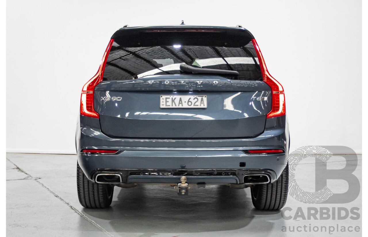 9/2020 Volvo XC90 T6 R-Design (AWD) 256 MY21 4d Wagon Denim Blue Metallic Turbo & Supercharged 2.0L