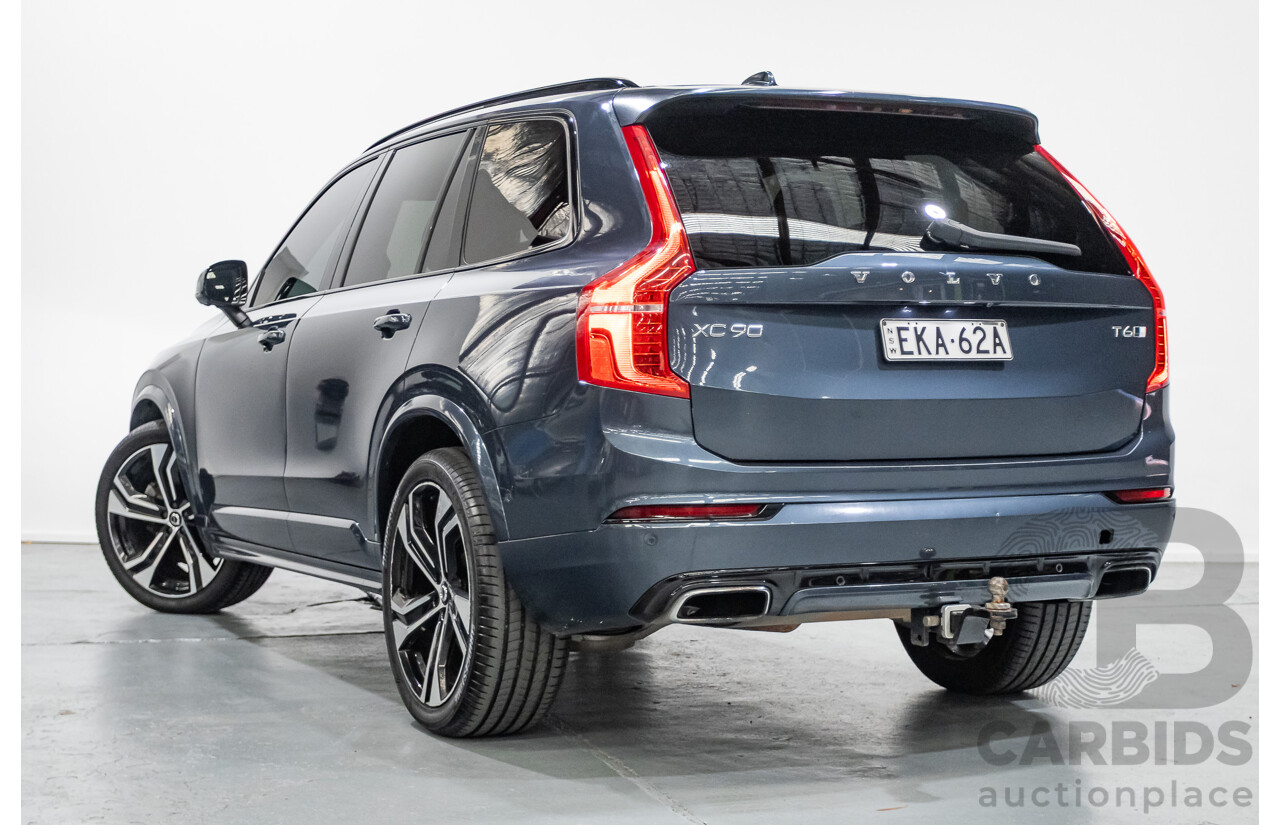 9/2020 Volvo XC90 T6 R-Design (AWD) 256 MY21 4d Wagon Denim Blue Metallic Turbo & Supercharged 2.0L