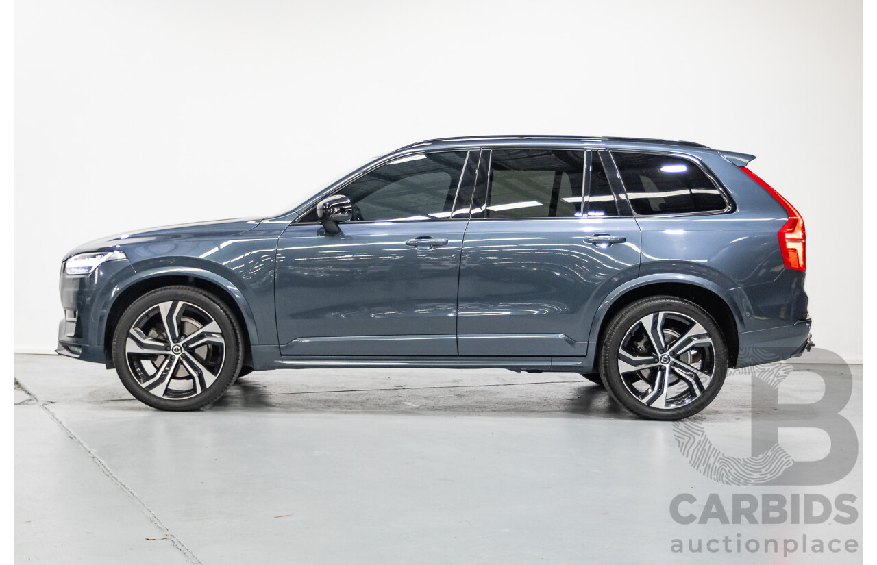 9/2020 Volvo XC90 T6 R-Design (AWD) 256 MY21 4d Wagon Denim Blue Metallic Turbo & Supercharged 2.0L