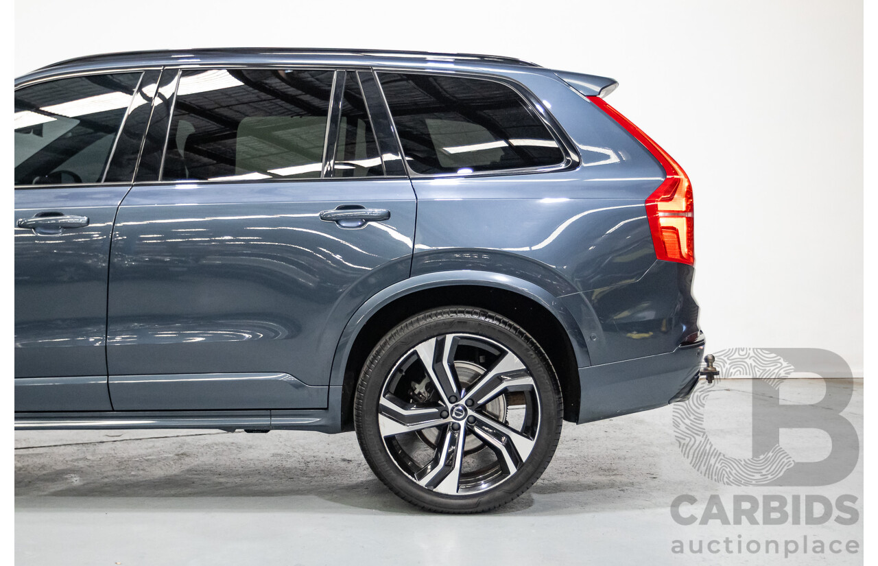 9/2020 Volvo XC90 T6 R-Design (AWD) 256 MY21 4d Wagon Denim Blue Metallic Turbo & Supercharged 2.0L