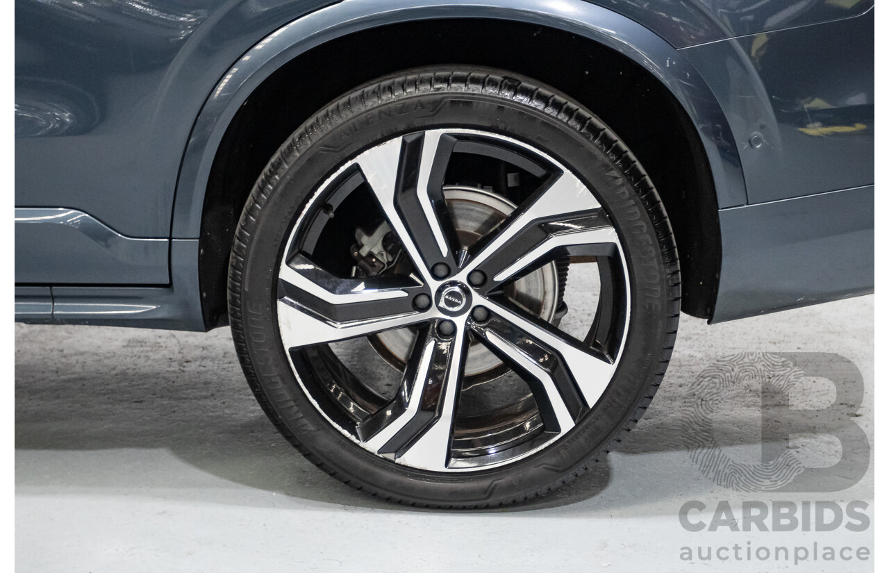 9/2020 Volvo XC90 T6 R-Design (AWD) 256 MY21 4d Wagon Denim Blue Metallic Turbo & Supercharged 2.0L