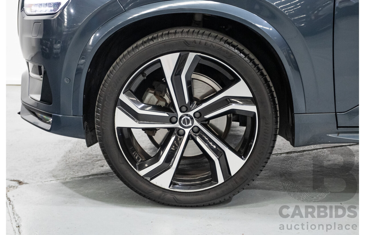 9/2020 Volvo XC90 T6 R-Design (AWD) 256 MY21 4d Wagon Denim Blue Metallic Turbo & Supercharged 2.0L